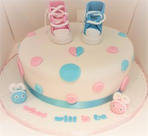 Gender reveal cake