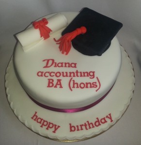 graduation celebration cake