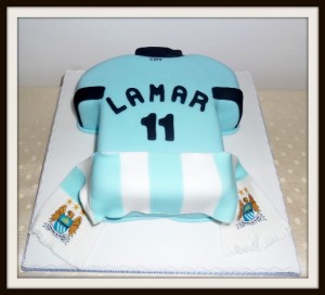 Manchester City Shirt birthday cake