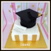 Gold graduation cake