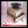 Graduation two book cake