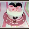 Minnie mouse first birthday cake