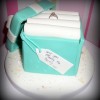 Engagement ring box cake