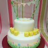 2 tier christening cake