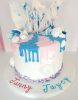 2 colour drip birthday cake