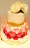 2 tier flower bithday cake