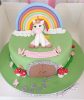 unicorn rainbow birthday cake