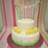 Bunting christening cake