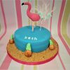 Flamingo birthday cake