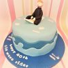 Surfer birthday cake