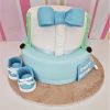baby corner christening cake