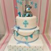 first birthday christening cake