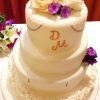 initials wedding cake