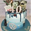 40th car birthday cake