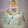 artist birthday cake