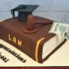 graduation cake for lawyer