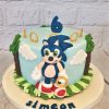 Sonic sixth birthday cake