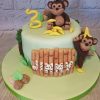 Third jungle birthday cake