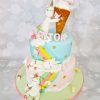2 tier unicorn rainbow cake