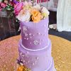 3 tier floral birthday cake