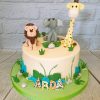 jungle safari birthday cake